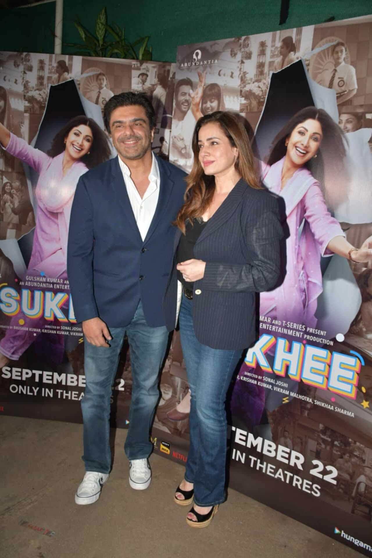 Neelam Kothari and Samir Soni also attended the screening